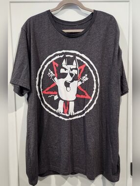 Bluey Mens Muffin Metal Chaos Pentagram Rock Cartoon Funny T-Shirt 2XL 3XL?